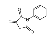 3-methylidene-1-phenylpyrrolidine-2,5-dione结构式