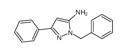 1-Benzyl-3-phenyl-1H-pyrazol-5-amine Structure