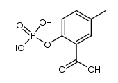 5-methyl-2-phosphonooxy-benzoic acid Structure