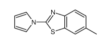 Benzothiazole, 6-methyl-2-(1H-pyrrol-1-yl)- (9CI) Structure