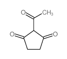 2-acetylcyclopentane-1,3-dione Structure