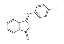 3-(4-chlorophenyl)iminoisobenzofuran-1-one结构式