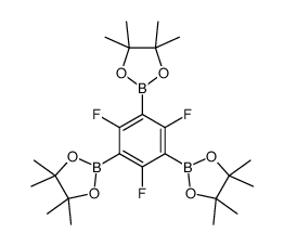 2,2',2''-(2,4,6-Trifluorobenzene-1,3,5-triyl)tris(4,4,5,5-tetramethyl-1,3,2-dioxaborolane) structure