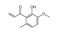 1-(2-Hydroxy-3-methoxy-6-methyl-phenyl)-propenone Structure