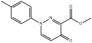 methyl 1-(4-methylphenyl)-4-oxo-1,4-dihydro-3-pyridazinecarboxylate结构式