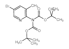 DI-TERT-BUTYL [5-BROMO-3-METHYLPYRIDIN-2-YL]IMIDODICARBONATE structure