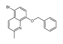 5-bromo-2-methyl-8-phenylmethoxyquinoline Structure