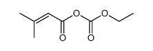 (ethyl carbonic) 3-methylbut-2-enoic anhydride Structure