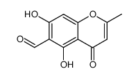 5,7-dihydroxy-6-formyl-2-methylbenzopyran-4-one Structure