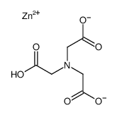 hydrogen [N,N-bis(carboxymethyl)glycinato(3-)-N,O,O',O'']zincate(1-) structure