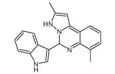 5-(1H-indol-3-yl)-2,7-dimethyl-3,5-dihydropyrazolo[1,5-c]quinazoline Structure