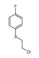 1-[(2-CHLOROETHYL)THIO]-4-FLUOROBENZENE structure