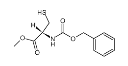 N-benzyloxycarbonyl-L-cysteine methyl ester Structure