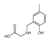 2-[(2-hydroxy-5-methylphenyl)methylamino]acetic acid Structure