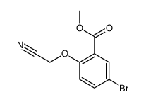 methyl 5-bromo-2-(cyanomethoxy)benzoate结构式