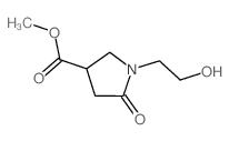 methyl 1-(2-hydroxyethyl)-5-oxo-pyrrolidine-3-carboxylate结构式