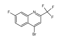 4-bromo-7-fluoro-2-(trifluoromethyl)quinoline结构式