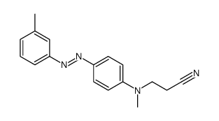 3-[N-methyl-4-[(3-methylphenyl)diazenyl]anilino]propanenitrile Structure