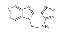 4-(1-乙基-1H-咪唑并[4,5-c]吡啶-2-基)-1,2,5-噁二唑-3-胺图片