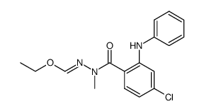 4-Chloro-2-phenylamino-benzoic acid N'-[1-ethoxy-meth-(E)-ylidene]-N-methyl-hydrazide结构式