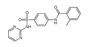 2-methyl-N-[4-(pyrimidin-2-ylsulfamoyl)phenyl]benzamide结构式