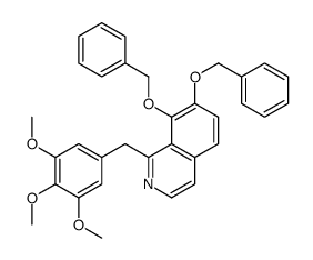 7,8-bis(phenylmethoxy)-1-[(3,4,5-trimethoxyphenyl)methyl]isoquinoline结构式