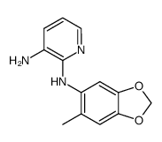 3-amino-2-(2-methyl-4,5-methylenedioxyanilino)pyridine结构式