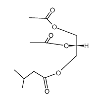 3-Methyl-butyric acid (R)-2,3-diacetoxy-propyl ester Structure