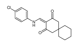 3-[(4-chloroanilino)methylidene]spiro[5.5]undecane-2,4-dione结构式