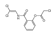 Chloro-acetic acid 2-(2,2-dichloro-vinylcarbamoyl)-phenyl ester Structure