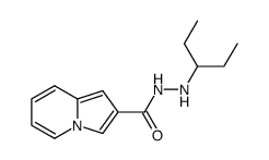 Indolizine-2-carboxylic acid N'-(1-ethyl-propyl)-hydrazide Structure