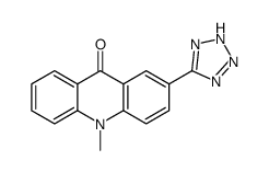 10-methyl-2-(2H-tetrazol-5-yl)acridin-9-one Structure