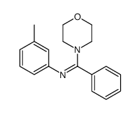 N-(3-methylphenyl)-1-morpholin-4-yl-1-phenylmethanimine Structure