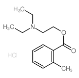 o-Toluic acid, 2-(diethylamino)ethyl ester, hydrochloride Structure