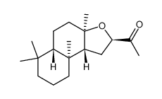 1-[(3aR,5aS,9aS,9bR,12R)-dodecahydro-3a,6,6,9a-tetramethylnaphtho[2,1-b]furan-2-yl]ethanone Structure