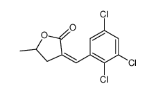 5-methyl-3-[(2,3,5-trichlorophenyl)methylidene]oxolan-2-one Structure