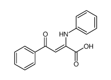 2-anilino-4-oxo-4-phenylbut-2-enoic acid结构式