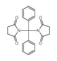 2,5-Pyrrolidinedione,1,1'-(diphenylmethylene)bis- Structure