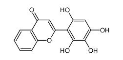 2',4',5',6'-tetrahydroxyflavone结构式