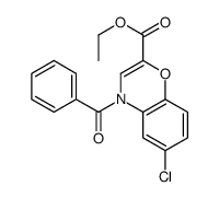 ethyl 4-benzoyl-6-chloro-1,4-benzoxazine-2-carboxylate Structure