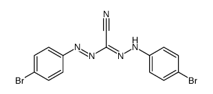 N'-(4-bromoanilino)-N-(4-bromophenyl)imino-1-cyanomethanimidamide Structure