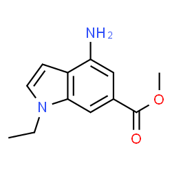 1H-Indole-6-carboxylicacid,4-amino-1-ethyl-,methylester(9CI) structure