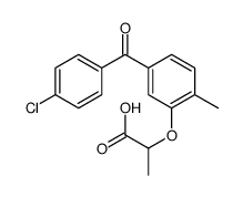 2-[5-(4-chlorobenzoyl)-2-methylphenoxy]propanoic acid结构式