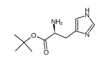 Tert-Butyl (2S)-2-Amino-3-(1H-Imidazol-4-Yl)Propanoate结构式