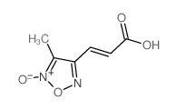 3-(2-Hydroxy-3-methyl-1,2.lambda.~5~,5-oxadiazol-4-yl)acrylic acid Structure