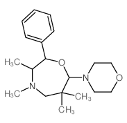 3,4,6,6-Tetramethyl-7-(4-morpholinyl)-2-phenyl-1,4-oxazepane Structure