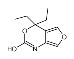 4H-Furo[3,4-d][1,3]oxazin-2(1H)-one,4,4-diethyl-(9CI) Structure