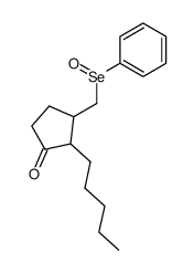 2-pentyl-3-((phenylseleninyl)methyl)cyclopentan-1-one结构式