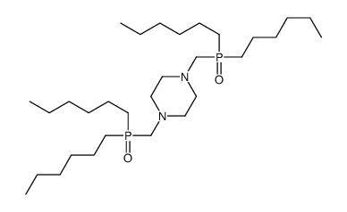 1,4-bis(dihexylphosphorylmethyl)piperazine Structure