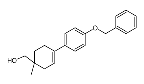 [1-methyl-4-(4-phenylmethoxyphenyl)cyclohex-3-en-1-yl]methanol Structure